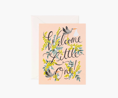 Rifle Paper Co. Welcome Little One -kortti