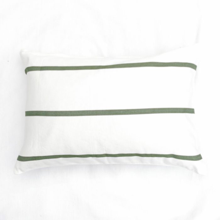Moko mas tyynynpäällinen raidallinen vihreä 40x60