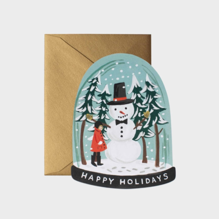 happy holidays lumiukkokortti