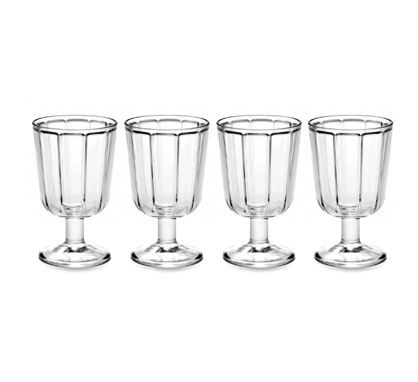 Serax Surface white wine glass 4-pack