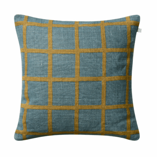 Chhatwal & Jonsson pellavatyyny heaven blue khaki 50x50cm