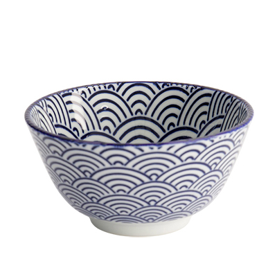 Japanilainen keraaminen kulho waves