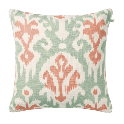 Chhatwal & Jonsson pellavatyyny Adi Aqua Rose 50x50cm