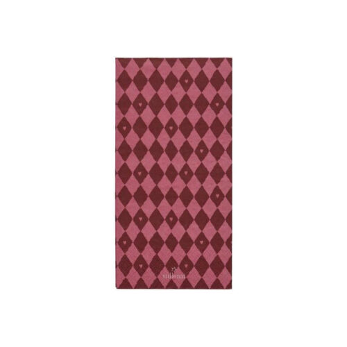 Paperiservetti ruudut ja sydämet 40x40 16 kpl
