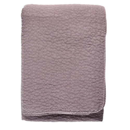 Tikattu päiväpeitto Dusty lilac 240x240
